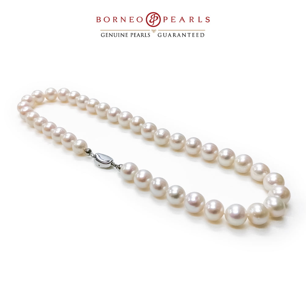 Luxury White 10-11mm Round Pearl Necklace