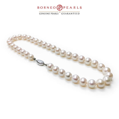 Luxury White 10-11mm Round Pearl Necklace