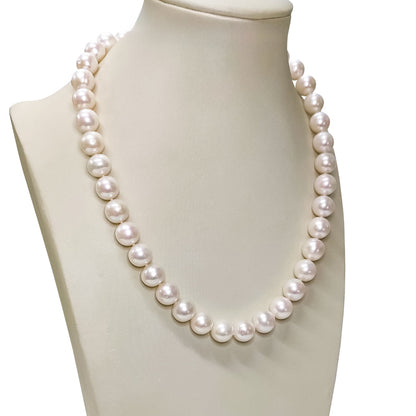 10-11mm White Round Pearl Necklace