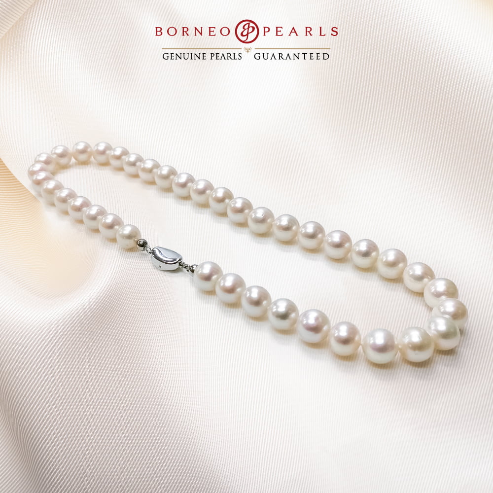 Luxury White 10-11mm Round Pearl Necklace