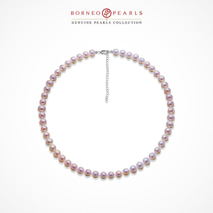 Off Round Pearl Choker