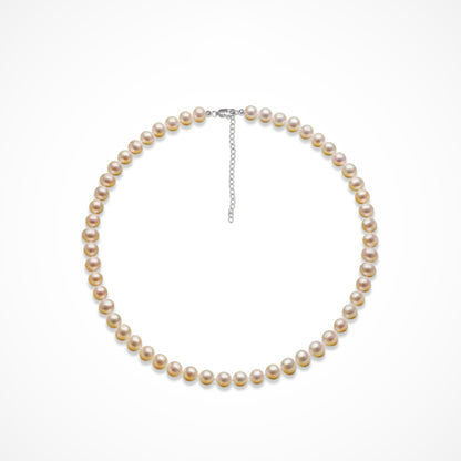 Classic Off Round Pearl Choker