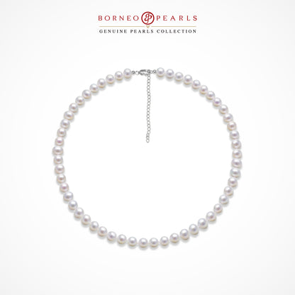 Off Round Pearl Choker