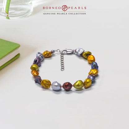 Colorburst Keshi Pearl Bracelet