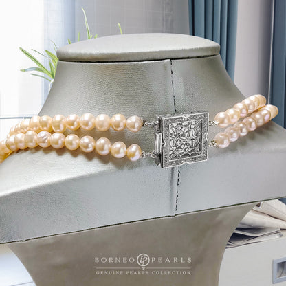 Dual Layer Pearl Choker