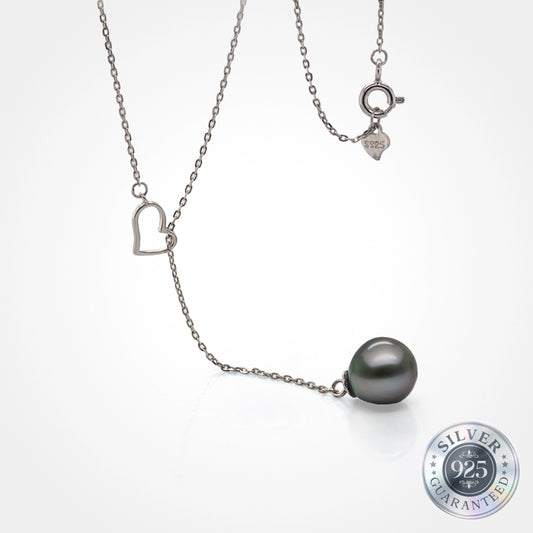 925 Silver Heart of Tahiti Pearl Pendant