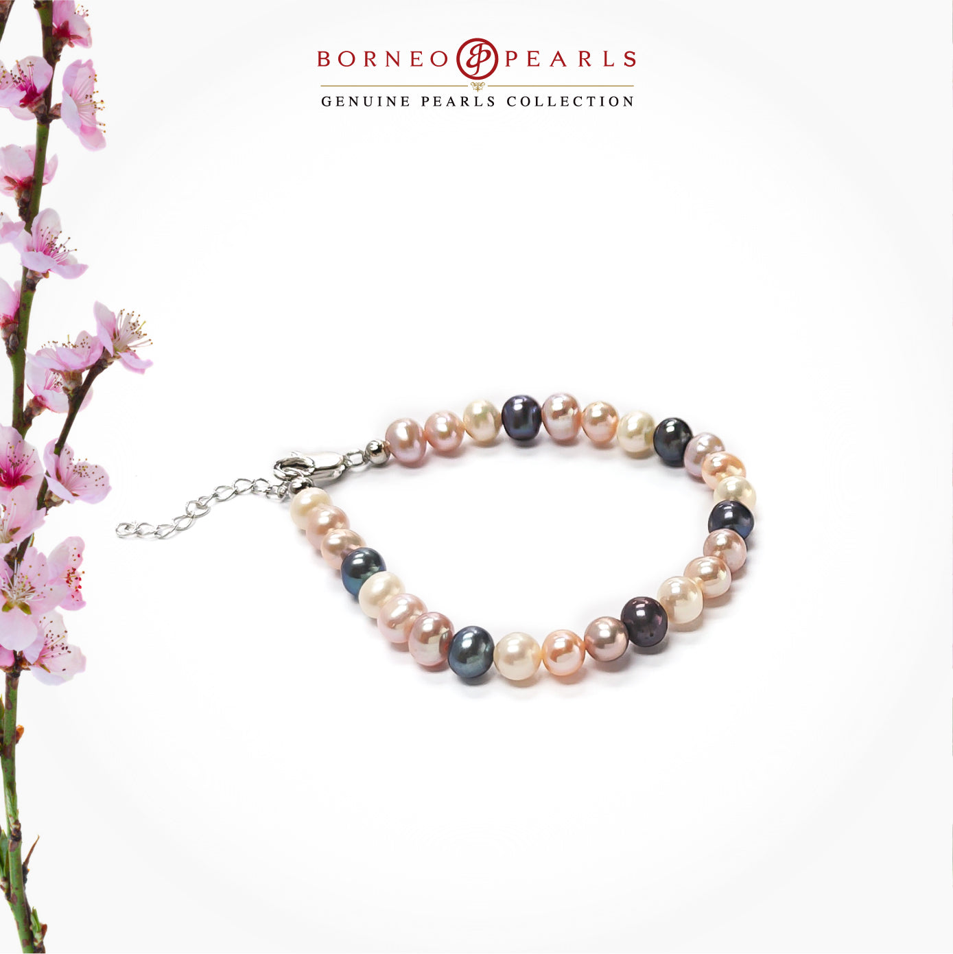 Classic Off Round Pearl Bracelet