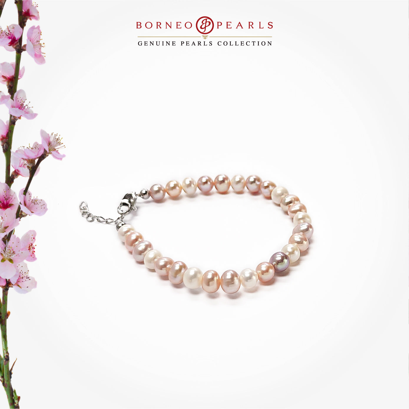 Classic Off Round Pearl Bracelet