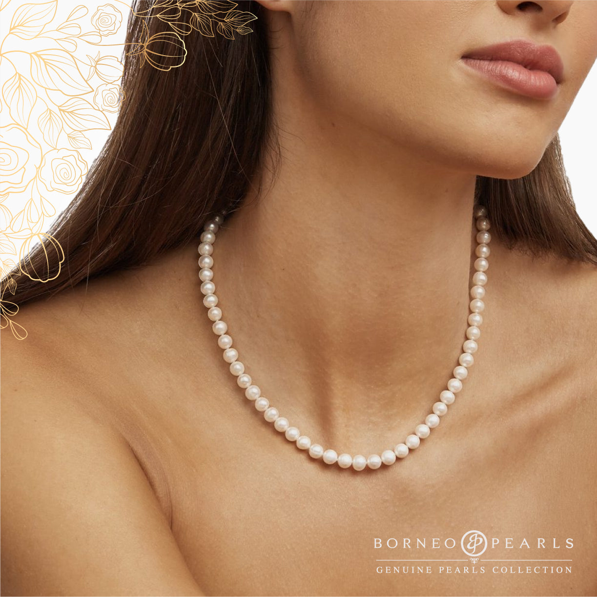 5-6mm Petite Off Round Pearl Necklace