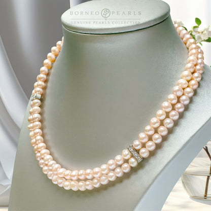 Dual Layer Pearl Choker