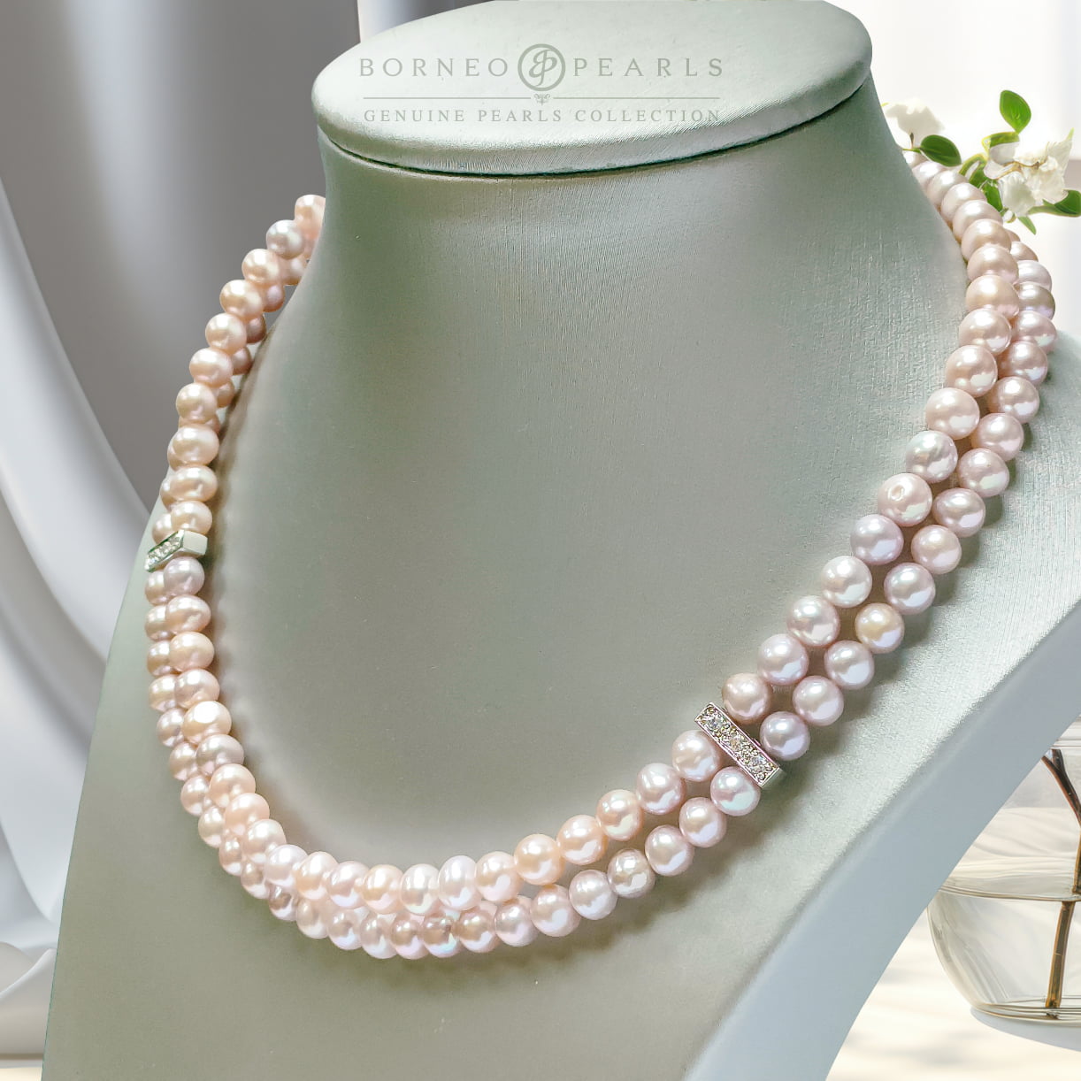 Dual Layer Pearl Choker