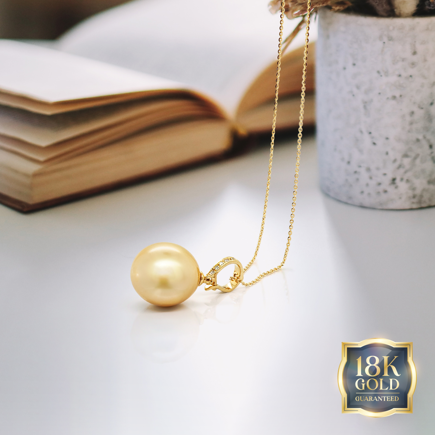 18K Gold Golden Southsea Amoré Pendant