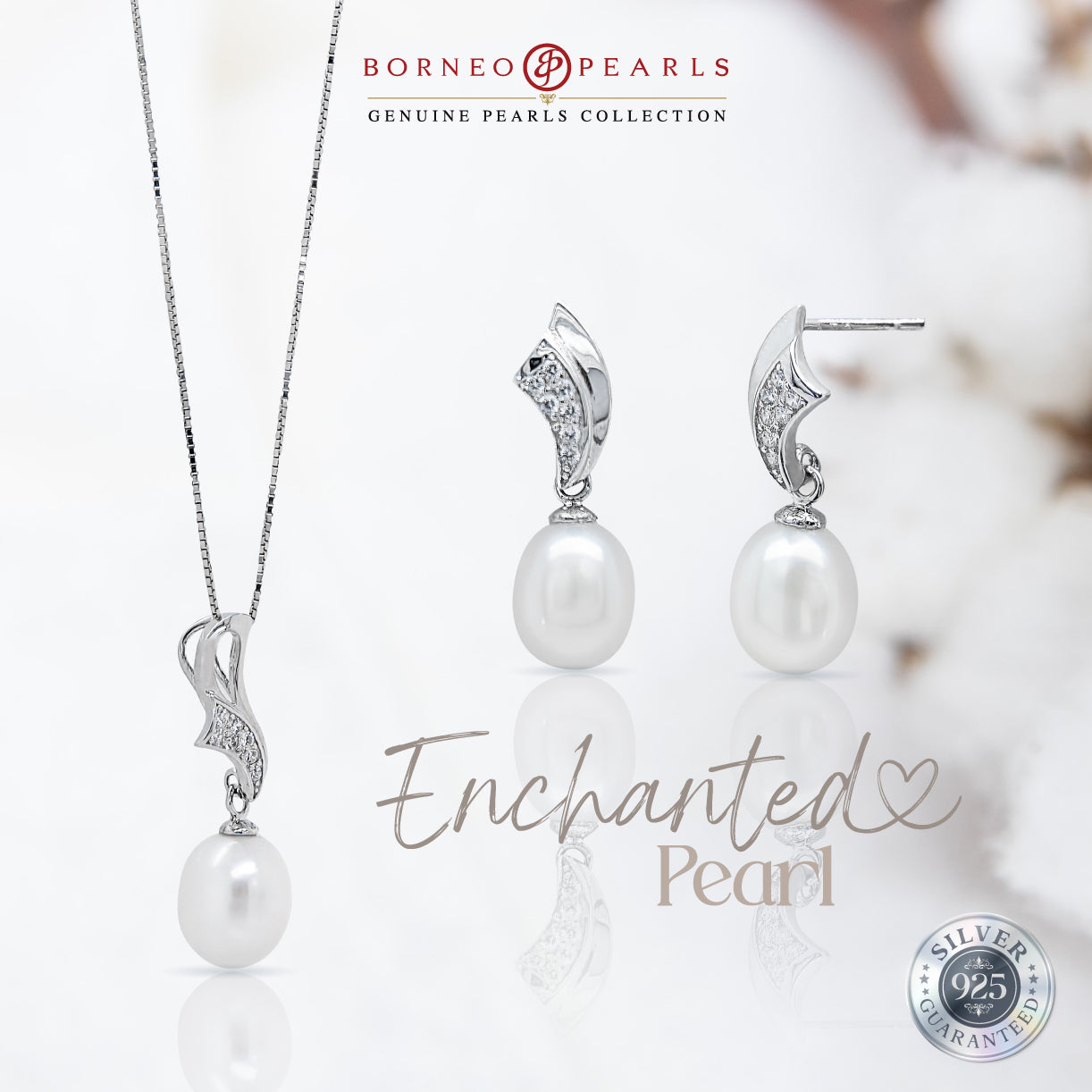 Enchanted Pearl Earring & Pendant Set