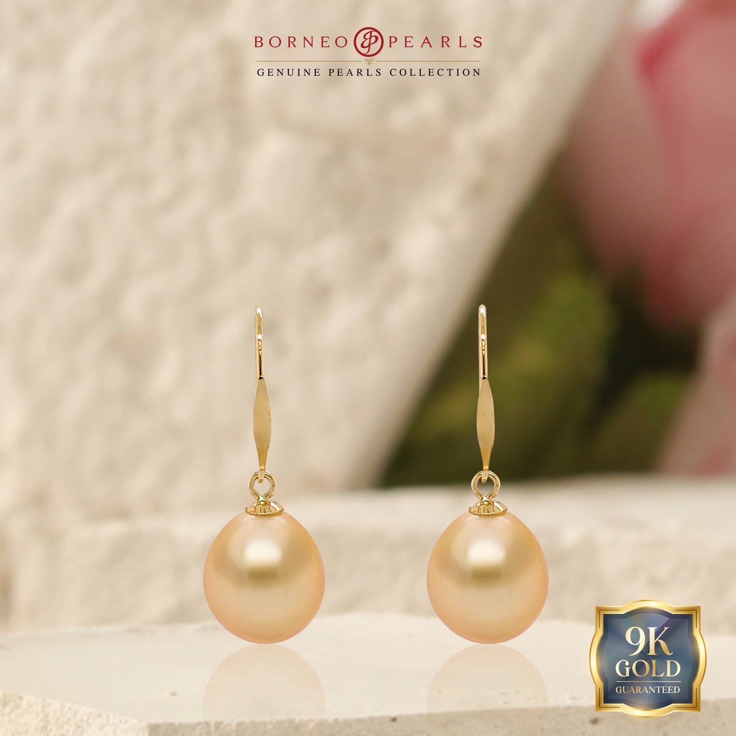 South Sea Gold 10-10.5mm Drop Dangling Earring