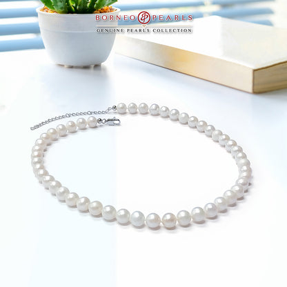 8-9mm White Classic Pearl Necklace