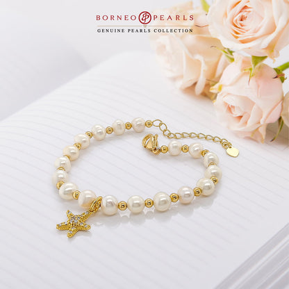 Starfish Pearl Bracelet