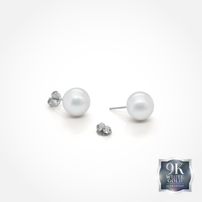 9K Gold White Southsea Studs