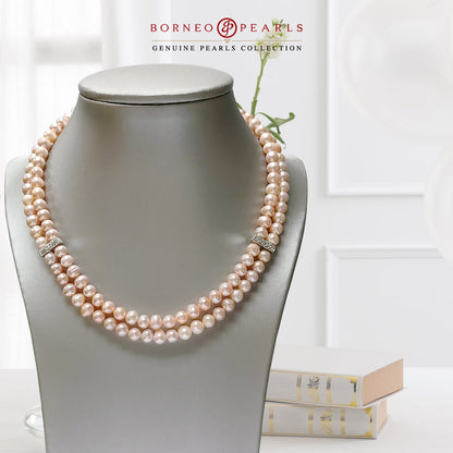 Dual Layer Pearl Choker