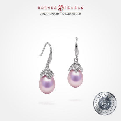 8-9mm Drop  Pearl Earrings