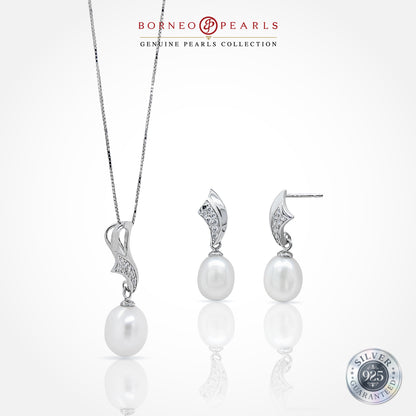 Enchanted Pearl Earring & Pendant Set