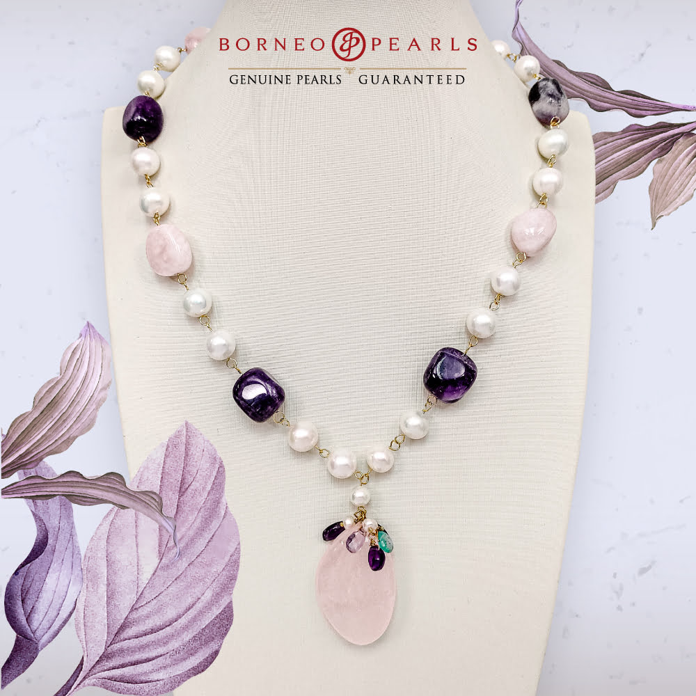 Blossom rose gold South Sea, Akoya and freshwater pearl necklace | YOKO  London | The Jewellery Editor
